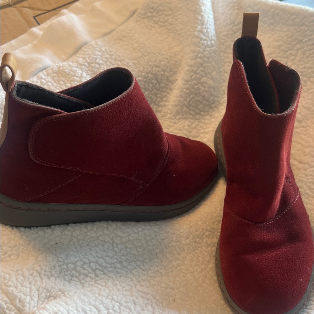 Clark’s Kids Red Ankle Boots
